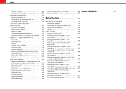 2000-2010 Seat Alhambra Owner's Manual | Spanish