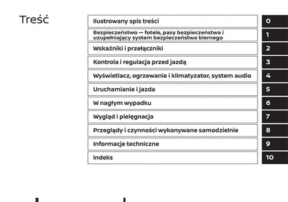 2018-2019 Renault Alaskan Owner's Manual | Polish