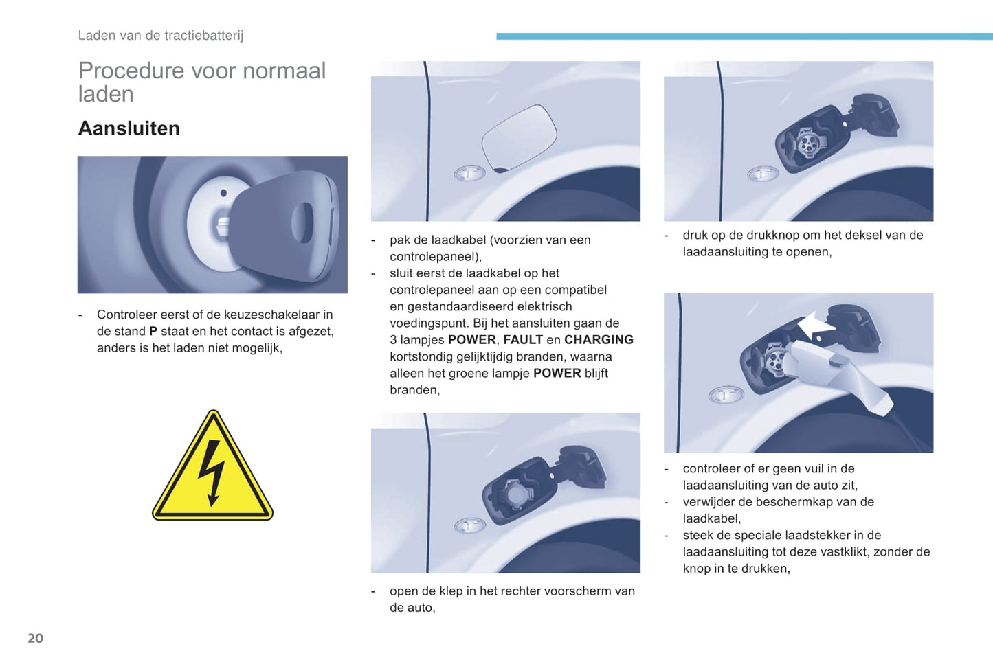 2017-2018 Peugeot Partner Electric/Partner Tepee Electric Gebruikershandleiding | Nederlands