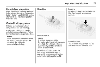 2014-2015 Vauxhall Antara Owner's Manual | English