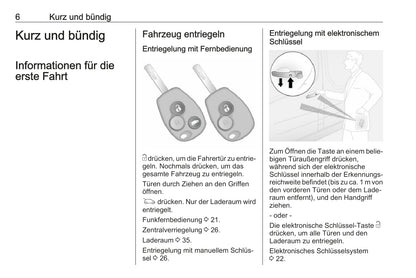 2018-2019 Opel Vivaro Owner's Manual | German