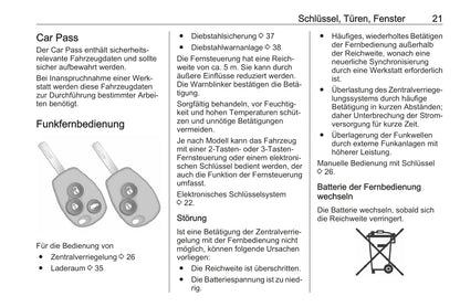 2018-2019 Opel Vivaro Owner's Manual | German