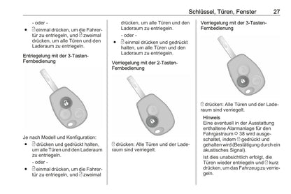 2018-2019 Opel Vivaro Owner's Manual | German