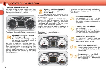 2010-2011 Peugeot 308 Owner's Manual | Spanish