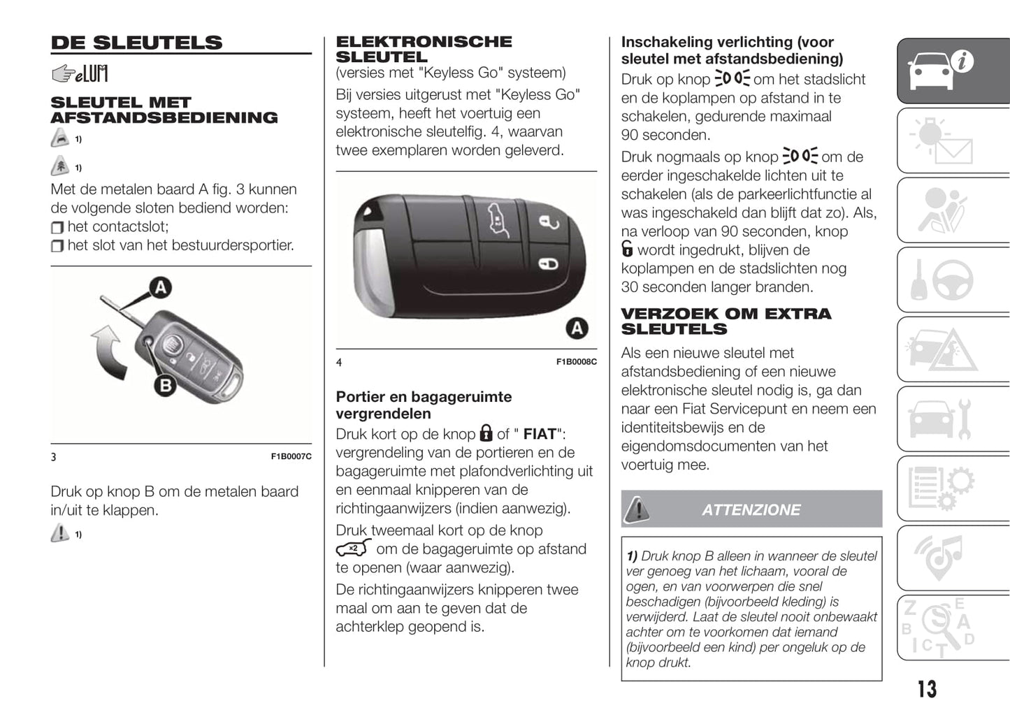 2018-2020 Fiat 500X Gebruikershandleiding | Nederlands