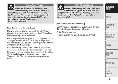 2013-2014 Fiat Bravo Gebruikershandleiding | Duits