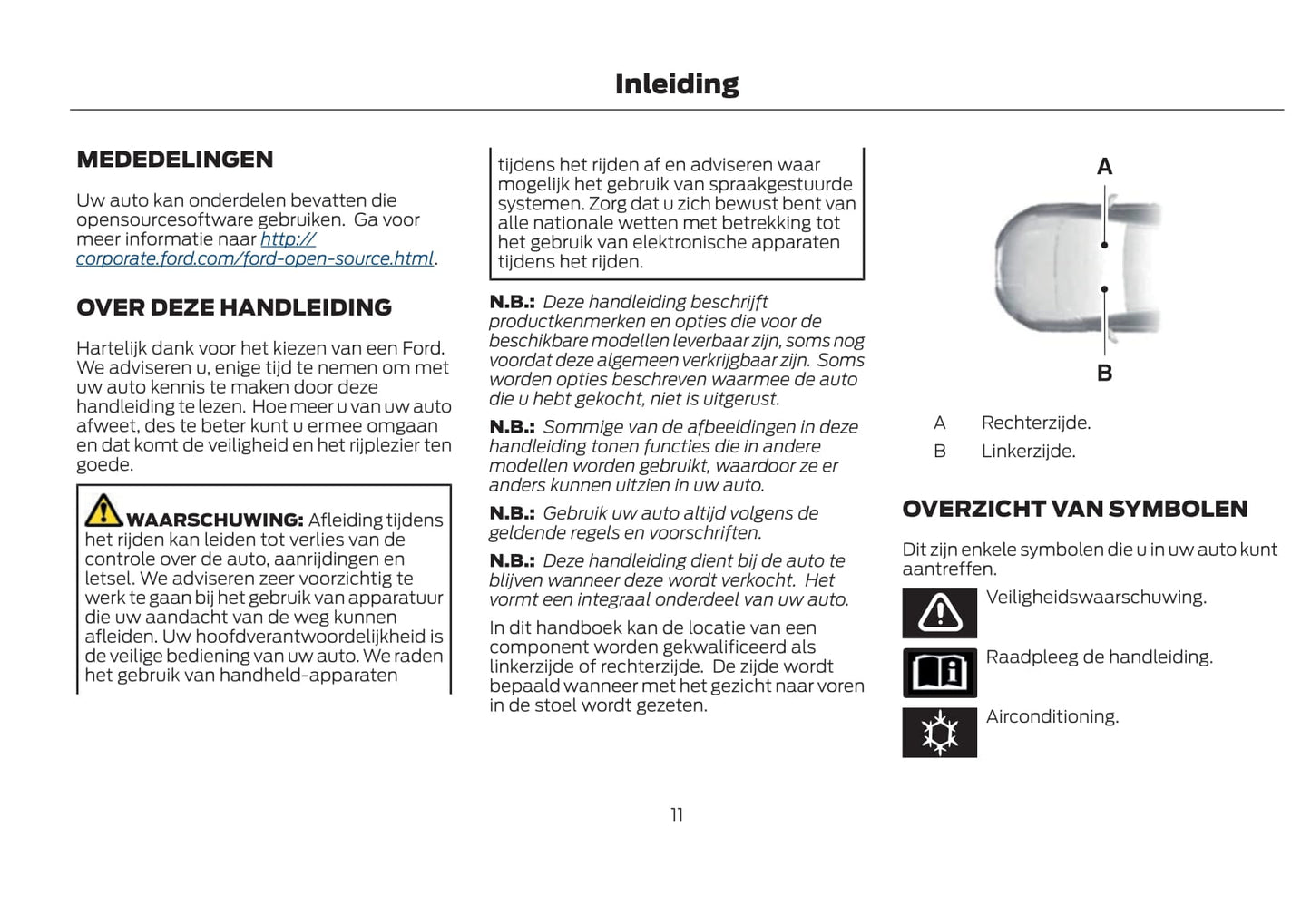 2021-2022 Ford Kuga Vignale Owner's Manual | Dutch