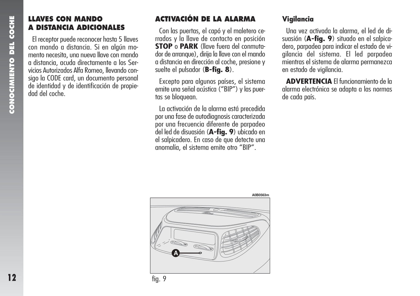 2003-2005 Alfa Romeo 156 Gebruikershandleiding | Spaans