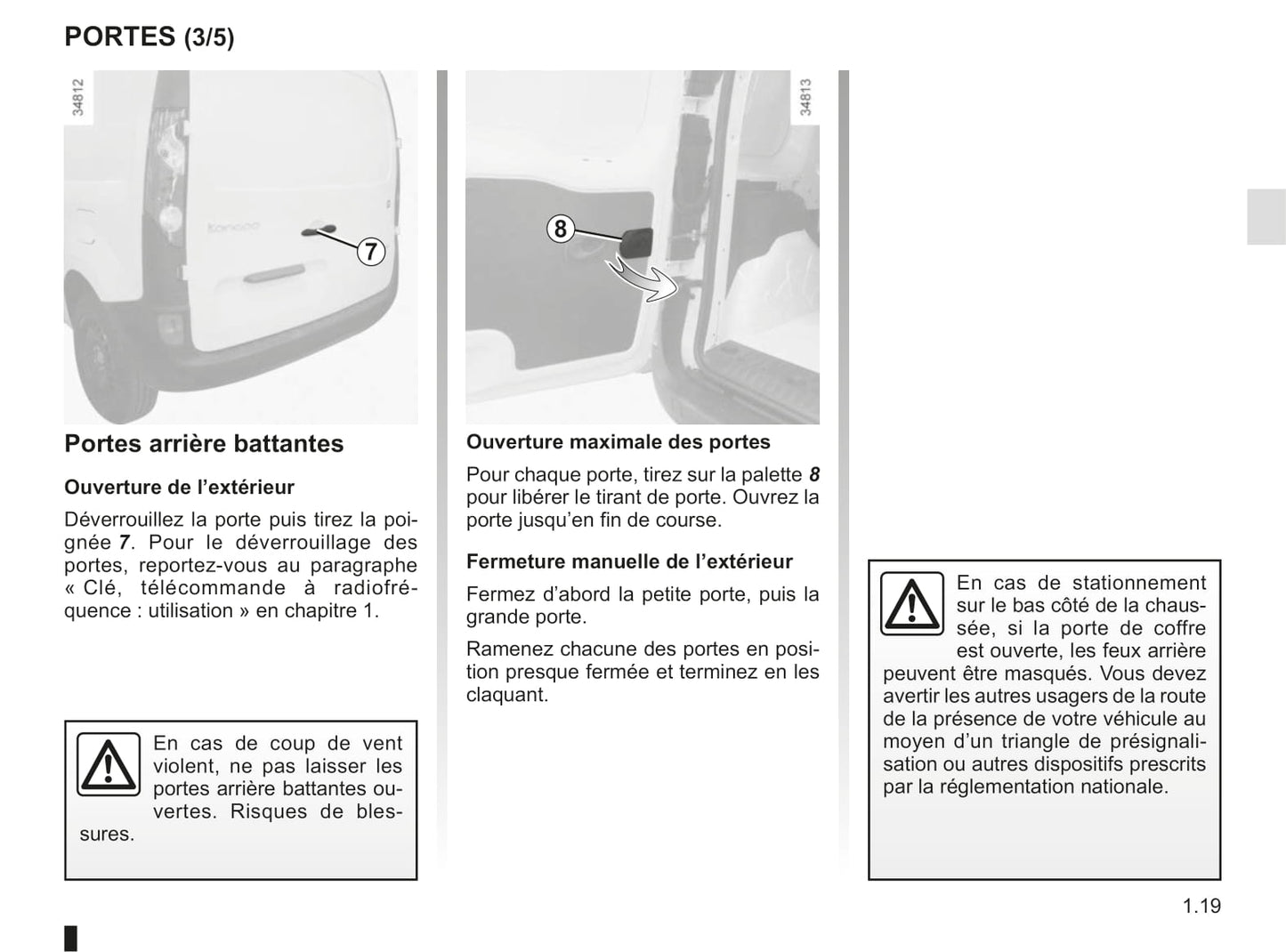 2012-2013 Renault Kangoo Z.E. Owner's Manual | French