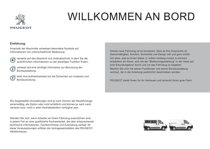2015-2016 Peugeot Boxer Owner's Manual | German