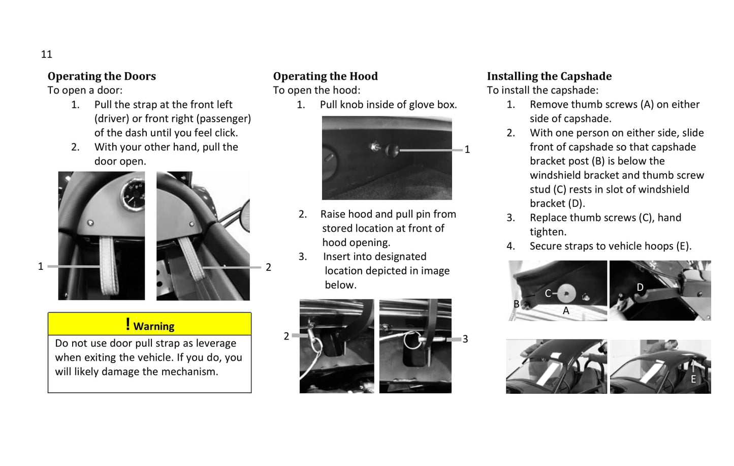 2021 Vanderhall Carmel Owner's Manual | English