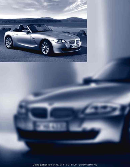 2006-2009 BMW Z4 Gebruikershandleiding | Engels