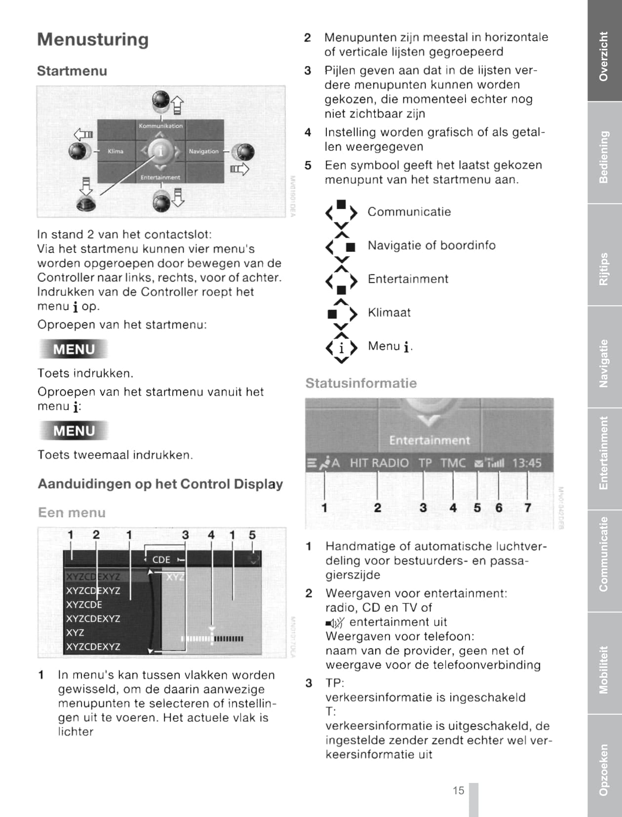 2003-2004 BMW 5 Series Owner's Manual | Dutch