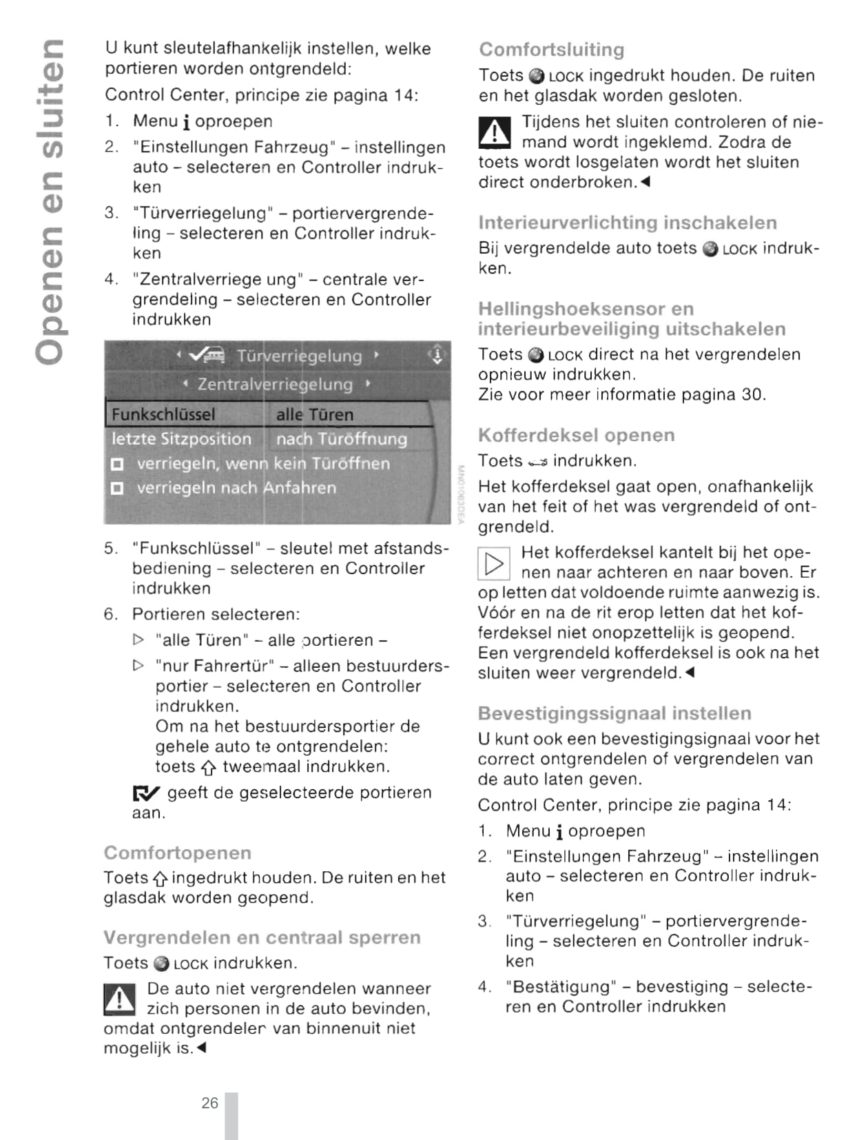 2003-2004 BMW 5 Series Owner's Manual | Dutch