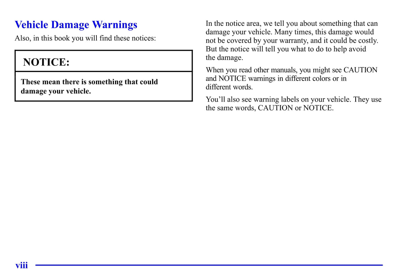 2001 Pontiac Firebird Owner's Manual | English