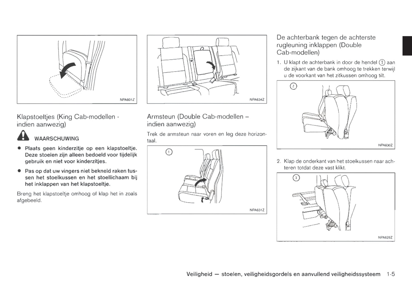 2011-2012 Nissan Navara Owner's Manual | Dutch