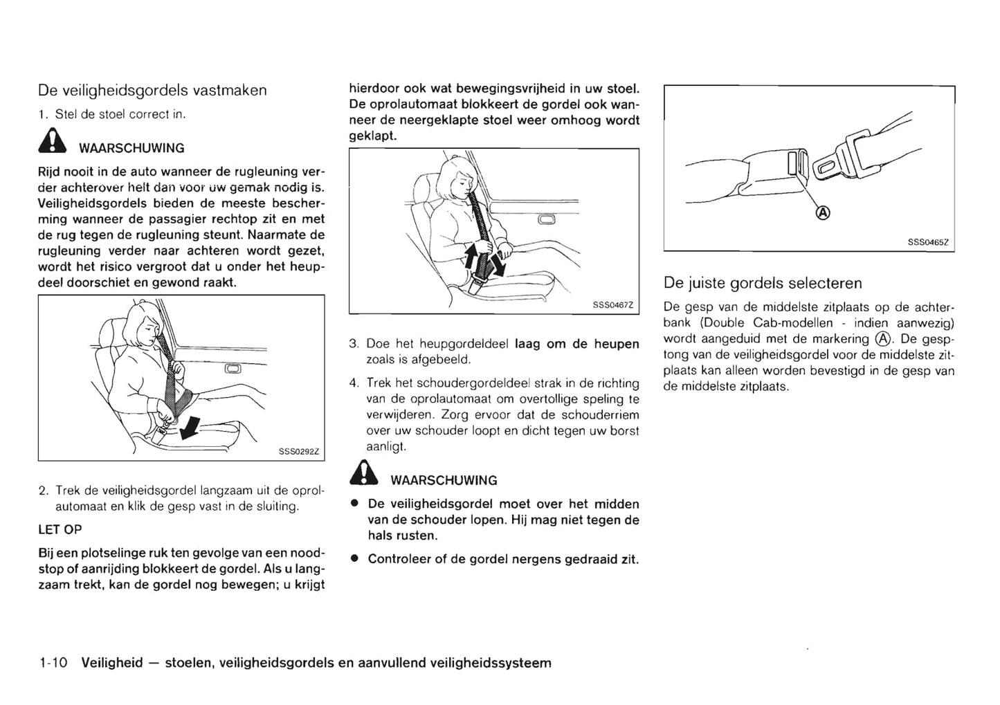 2011-2012 Nissan Navara Owner's Manual | Dutch