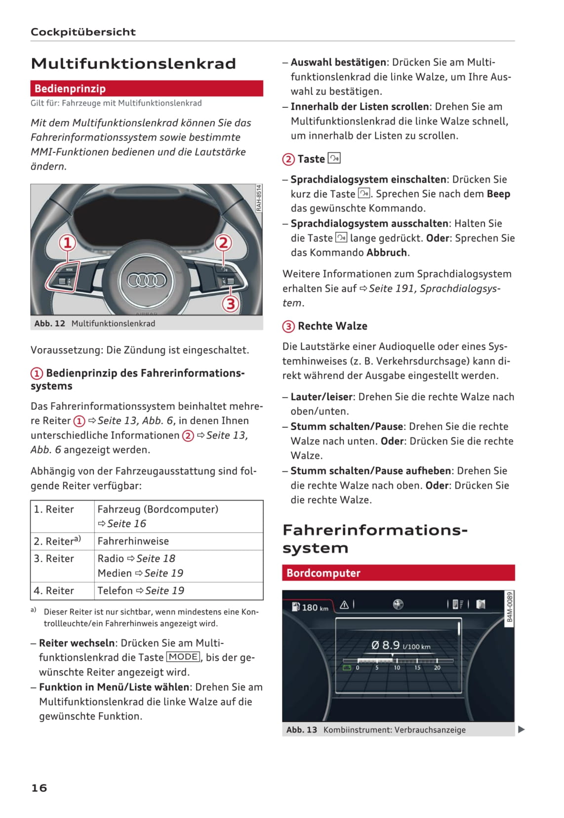 2015-2018 Audi A4 Manuel du propriétaire | Allemand