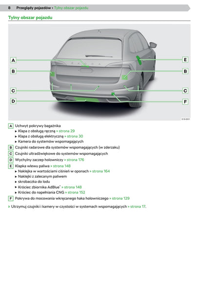 2019-2020 Skoda Scala Owner's Manual | Polish