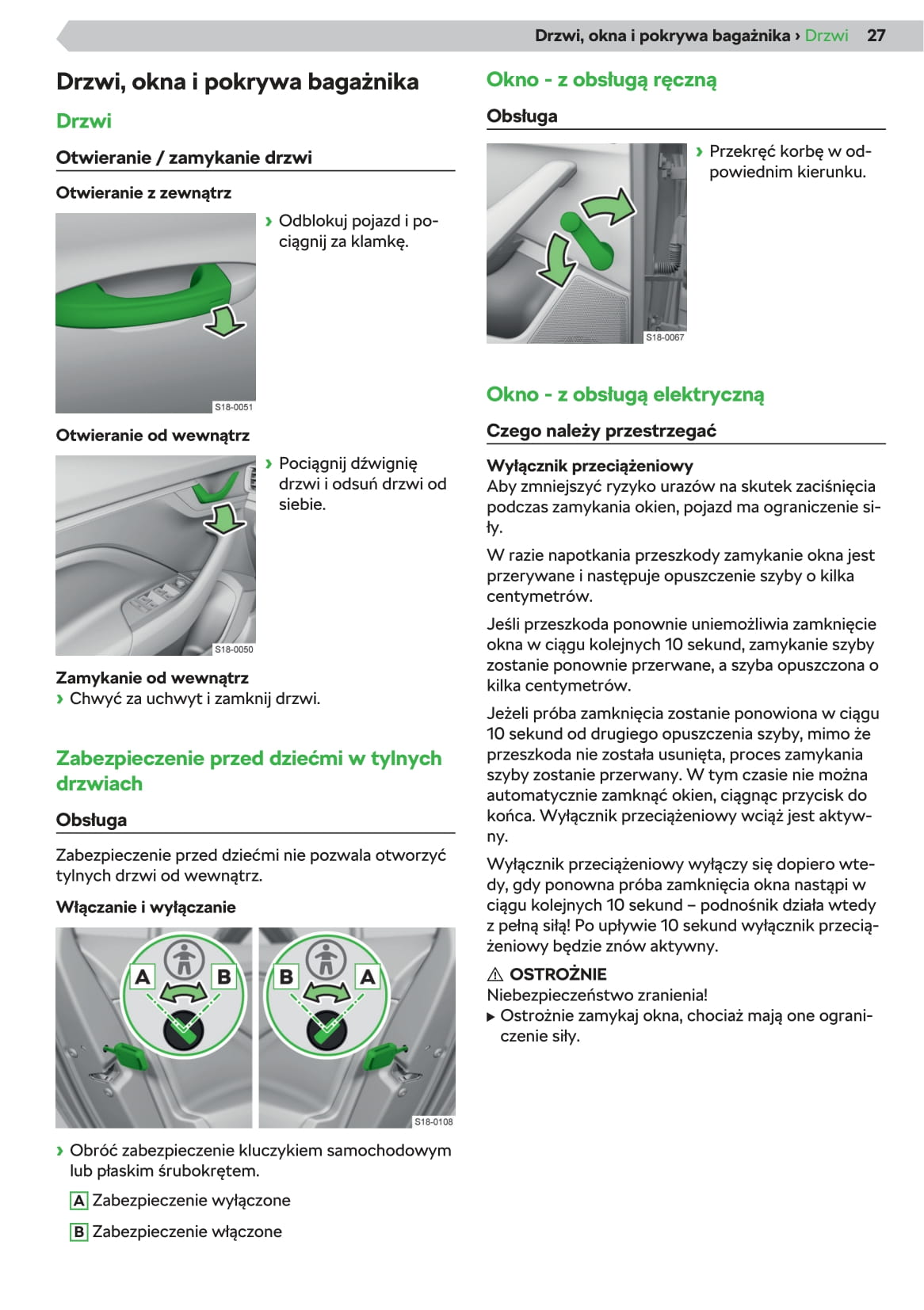 2019-2020 Skoda Scala Owner's Manual | Polish