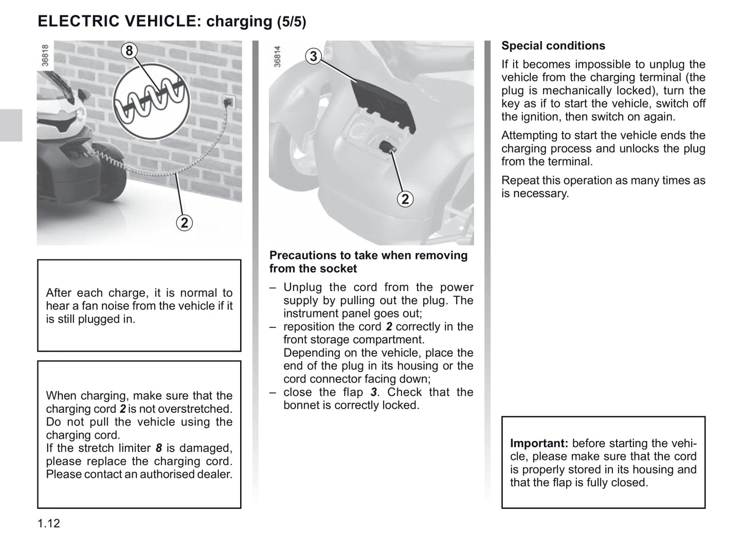 2019-2020 Renault Twizy Owner's Manual | English