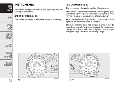 2010-2011 Fiat Doblò Owner's Manual | English