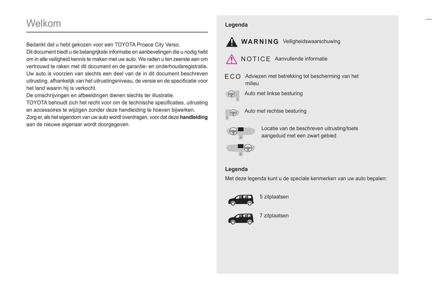 2020-2023 Toyota ProAce Gebruikershandleiding | Nederlands