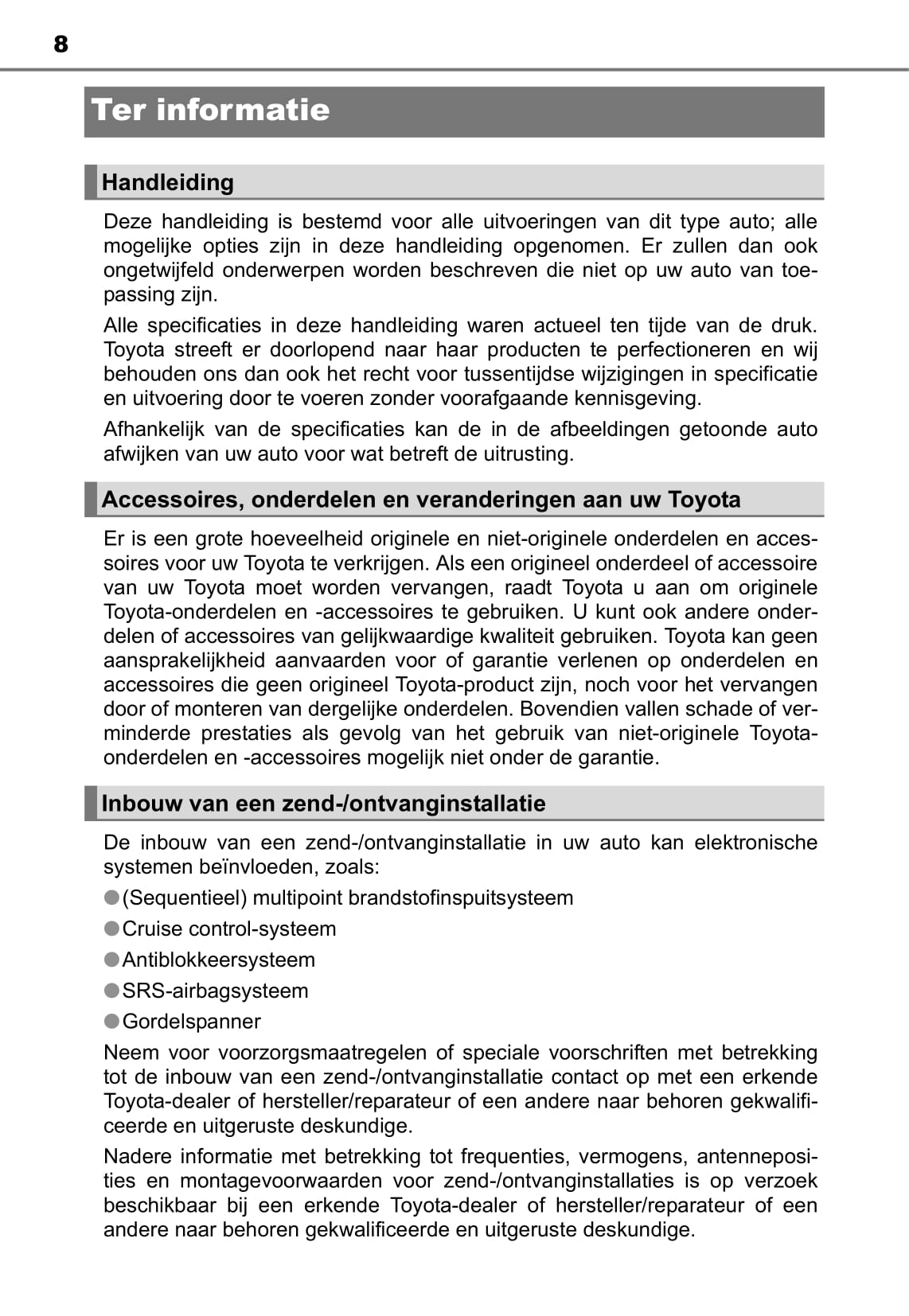 2016-2018 Toyota Hilux Gebruikershandleiding | Nederlands