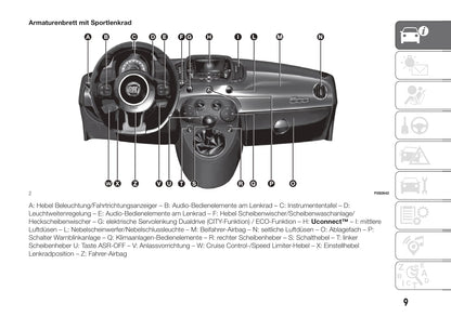 2018-2019 Fiat 500/500C Owner's Manual | German