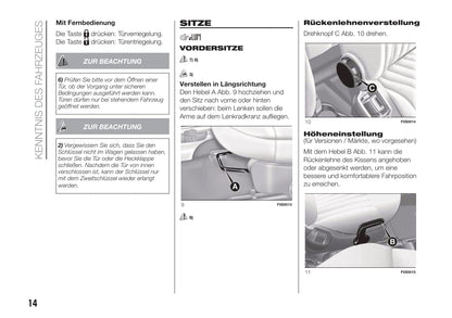 2018-2019 Fiat 500/500C Owner's Manual | German