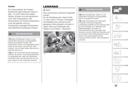 2018-2019 Fiat 500/500C Owner's Manual | German