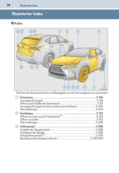 2016-2017 Lexus NX Owner's Manual | German