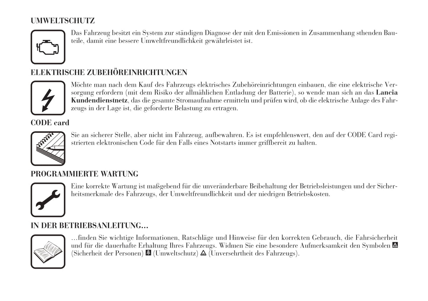 2002-2008 Lanica Phedra Gebruikershandleiding | Duits