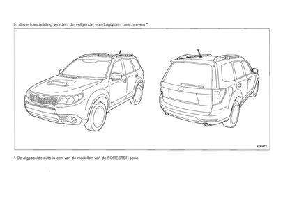 2009-2010 Subaru Forester Gebruikershandleiding | Nederlands