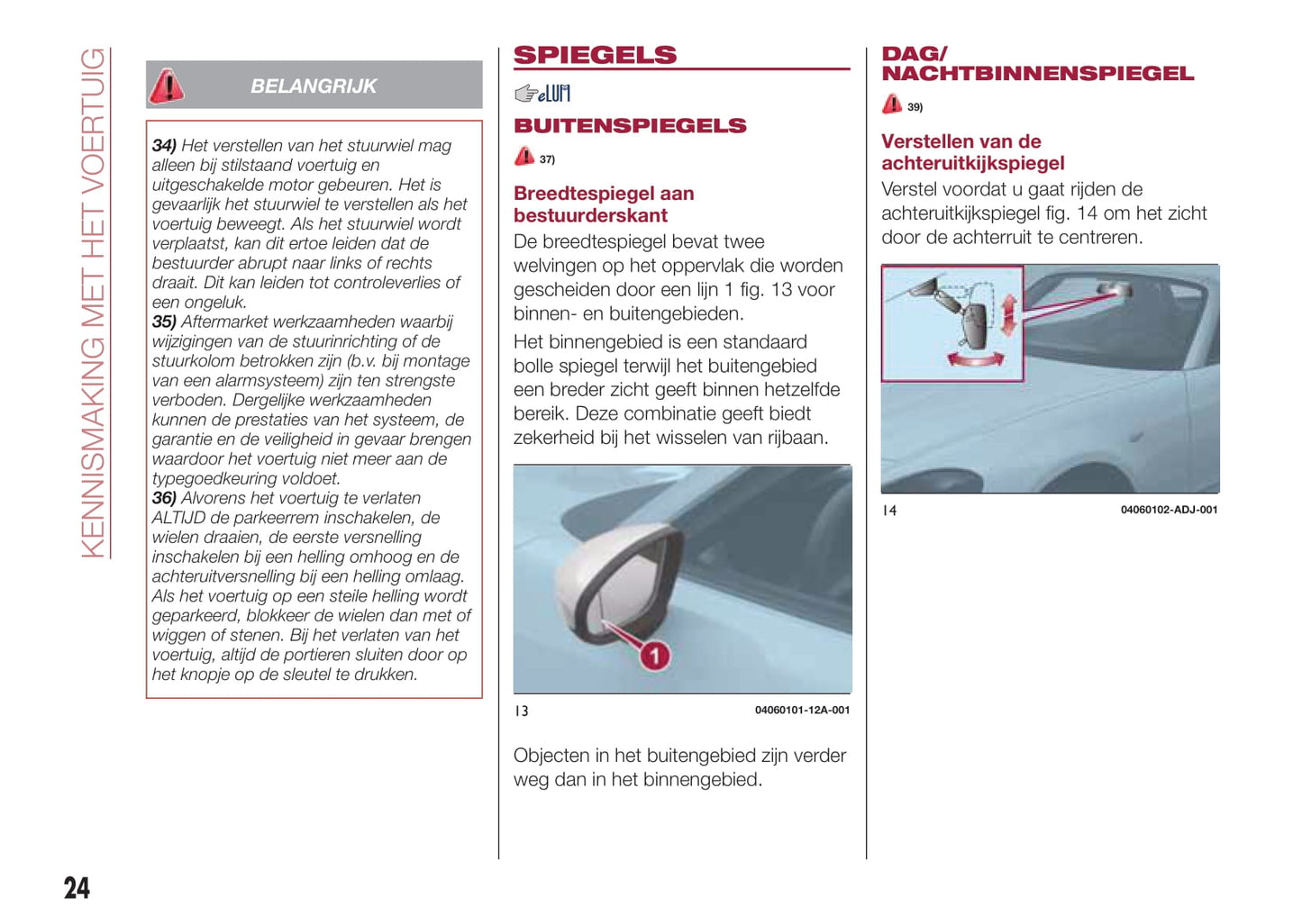 2016-2017 Fiat 124 Spider Bedienungsanleitung | Niederländisch