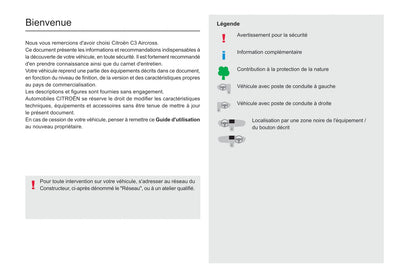 2021-2023 Citroën C3 Aircross Gebruikershandleiding | Frans