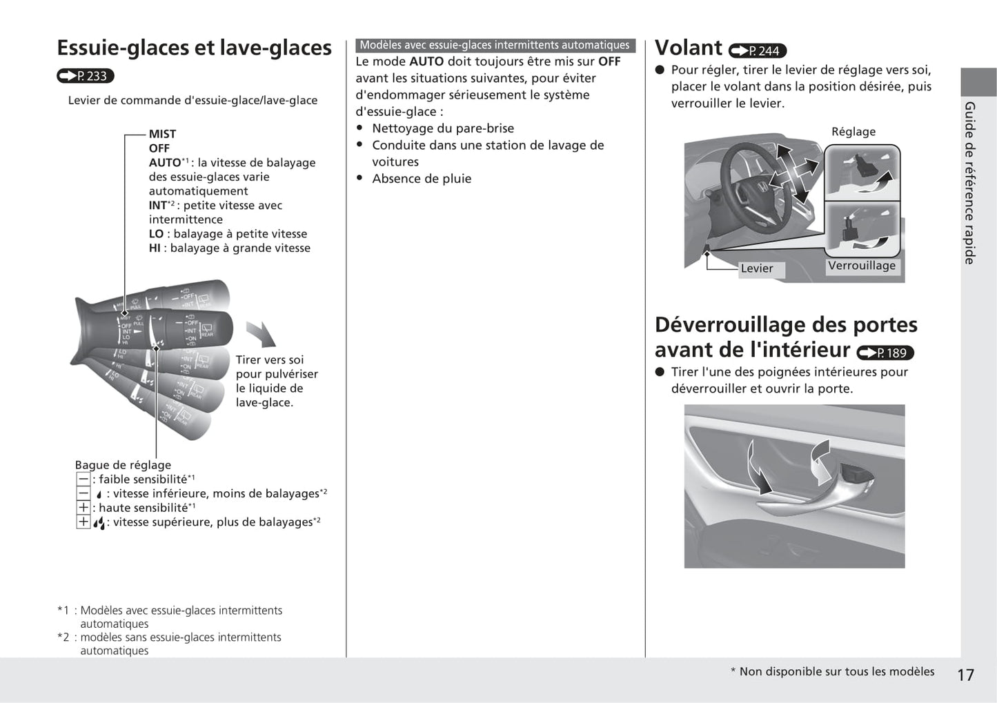 2018-2019 Honda CR-V Hybrid Owner's Manual | French