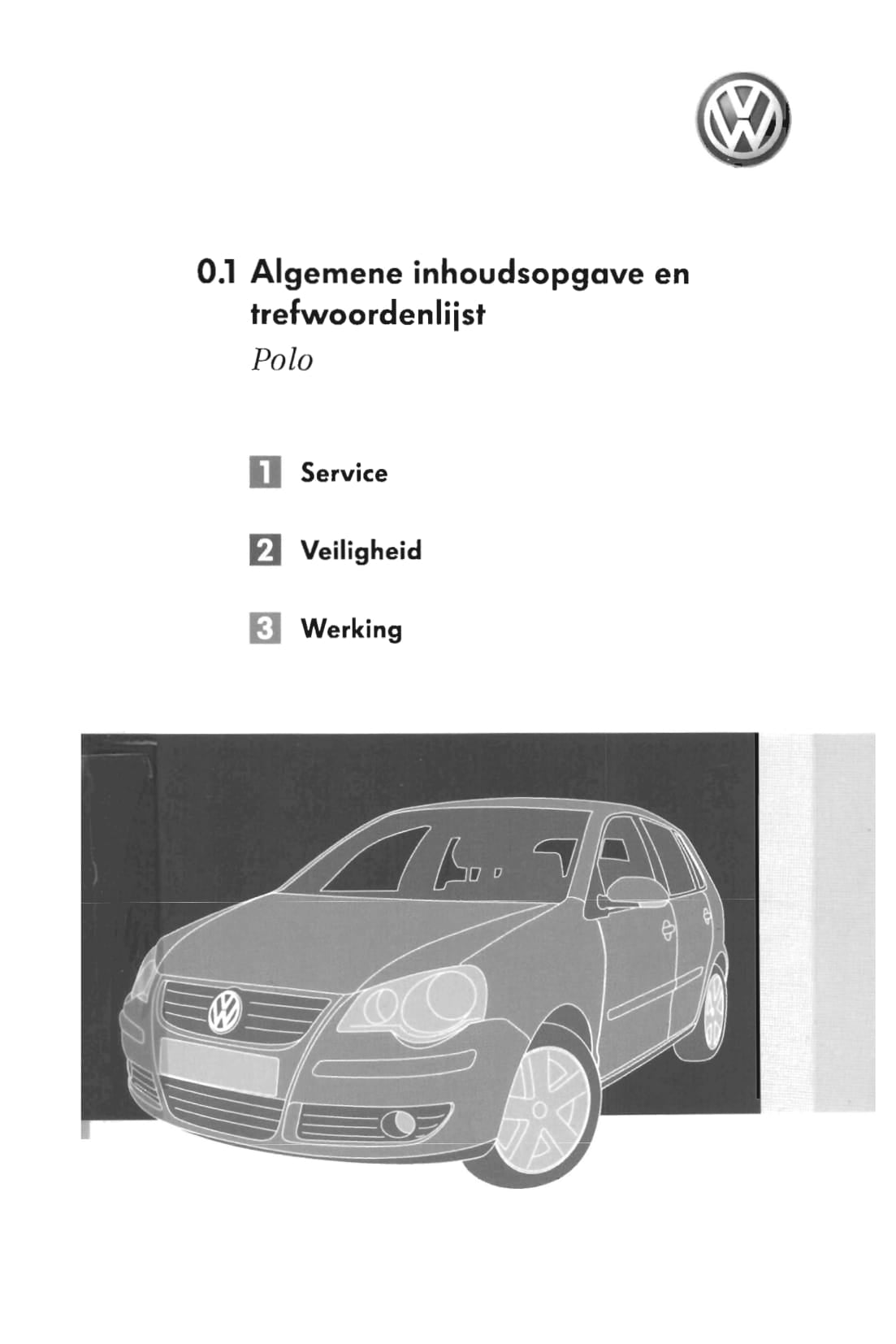 2005-2009 Volkswagen Polo Owner's Manual | Dutch