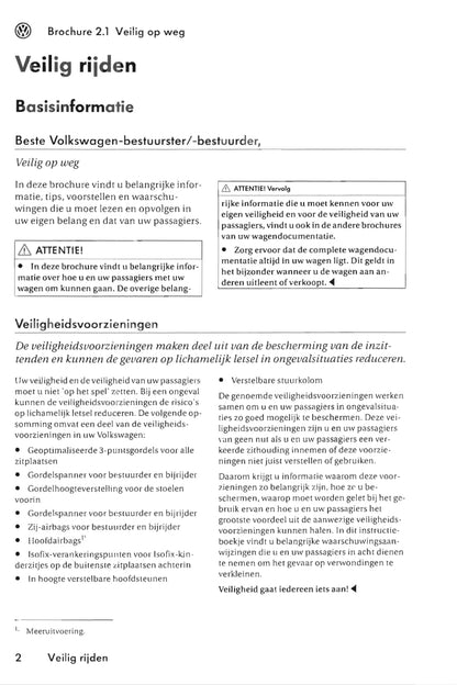 2005-2009 Volkswagen Polo Owner's Manual | Dutch