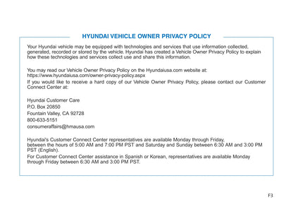 2018-2023 Hyundai Nexo Gebruikershandleiding | Engels
