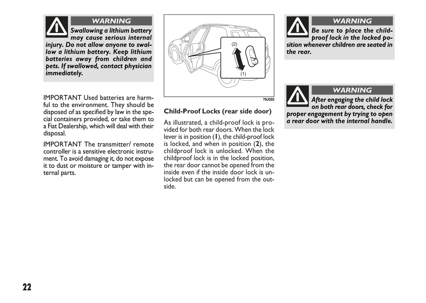 2007-2008 Fiat Sedici Owner's Manual | English