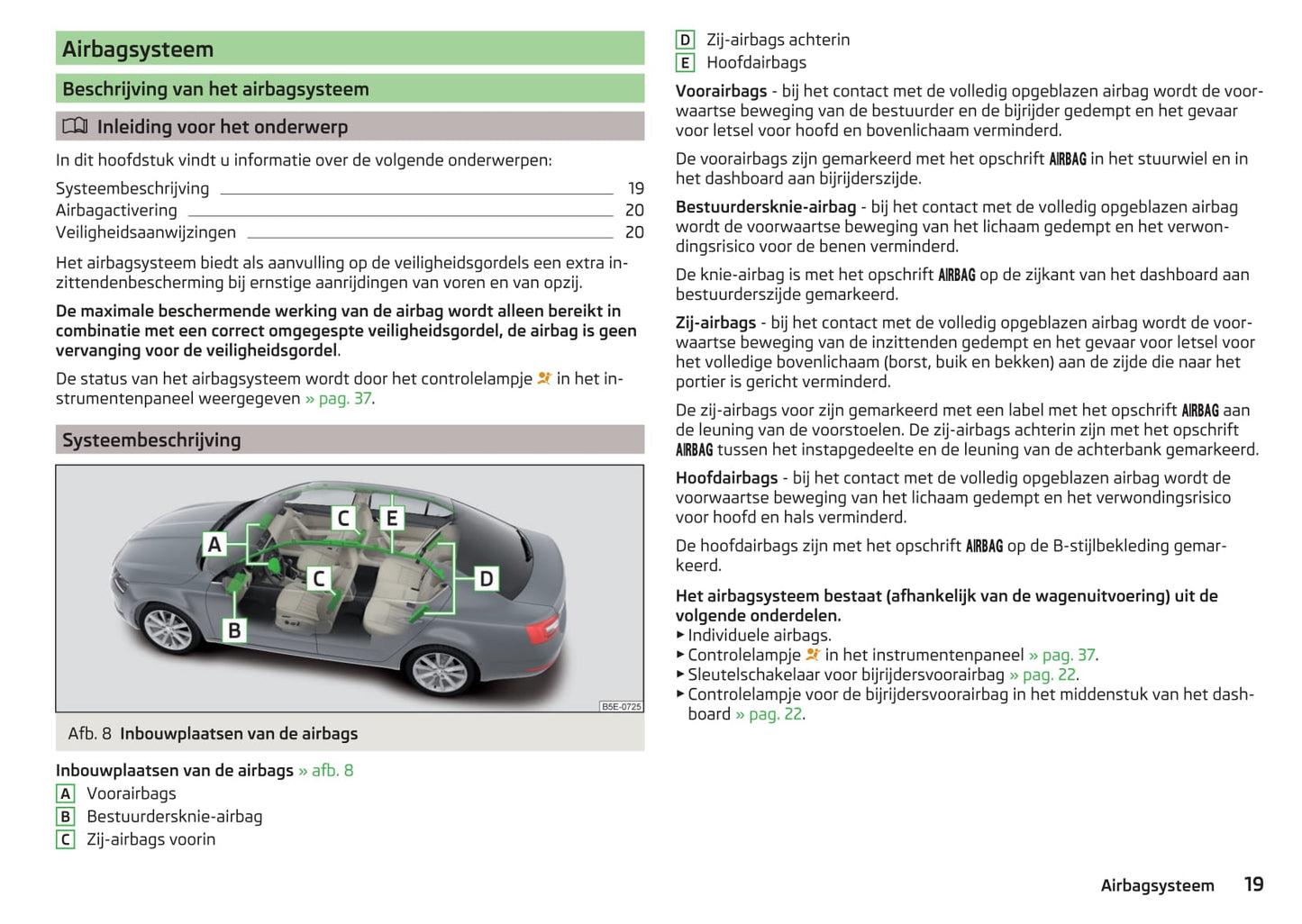 2017-2019 Skoda Octavia Gebruikershandleiding | Nederlands