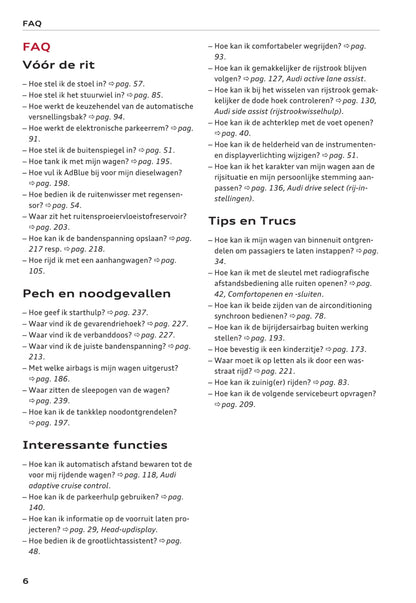 2014-2018 Audi A6 Gebruikershandleiding | Nederlands