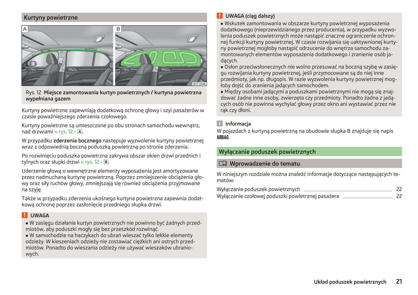 2015-2016 Skoda Superb Owner's Manual | Polish