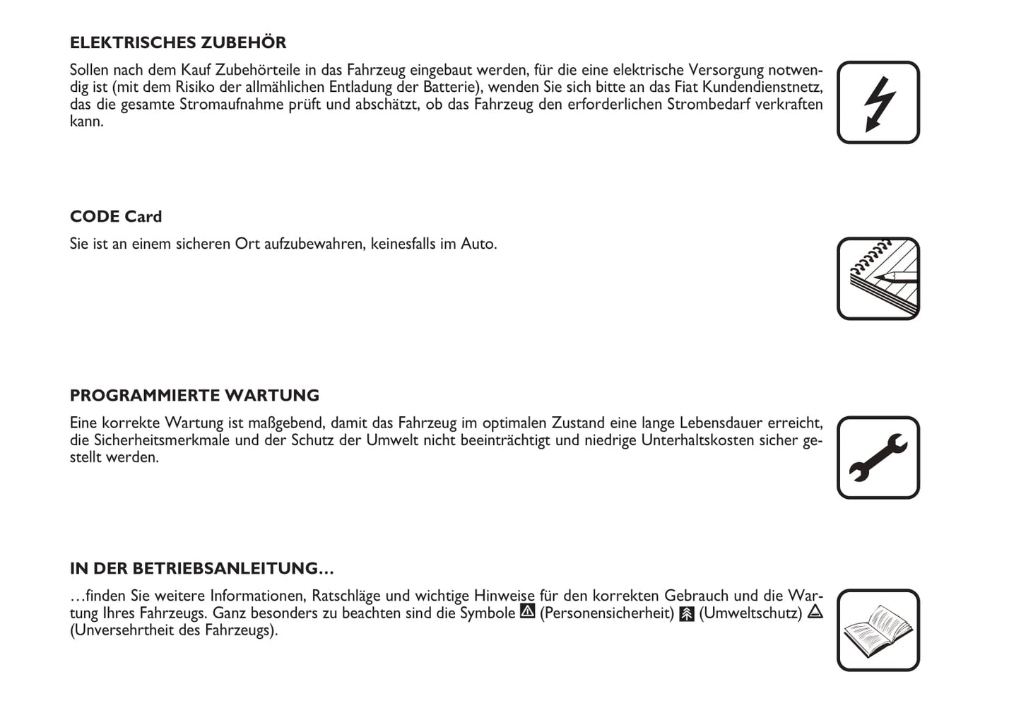 2009-2010 Fiat Croma Owner's Manual | German