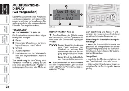 2009-2010 Fiat Croma Owner's Manual | German