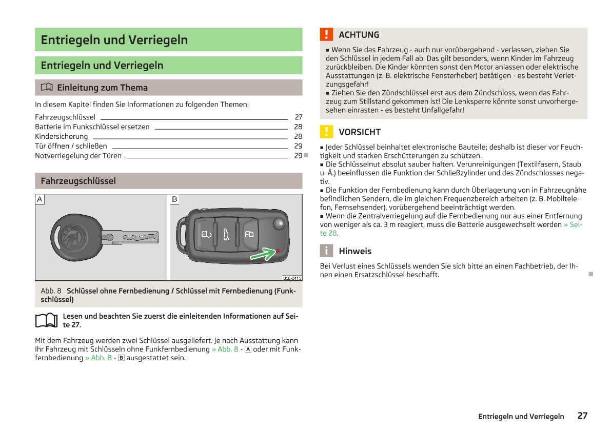 2009-2013 Skoda Yeti Gebruikershandleiding | Duits