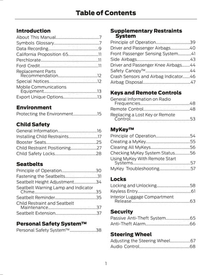 2014 Ford Fusion Owner's Manual | English