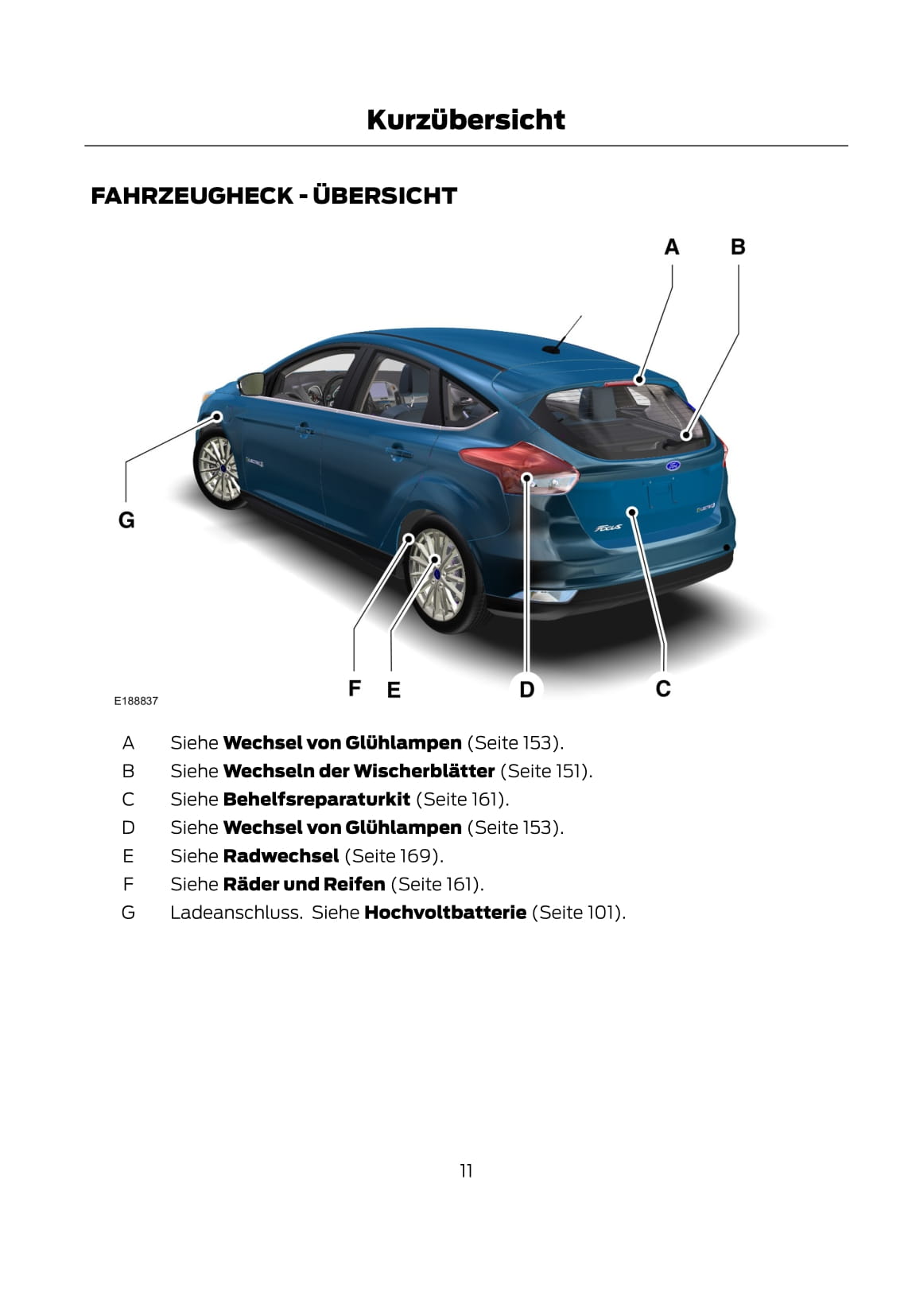 Genuine Ford Focus 2014-2018 Owner's Handbook Manual With Navi & Audio Guide – Used Good Condition
