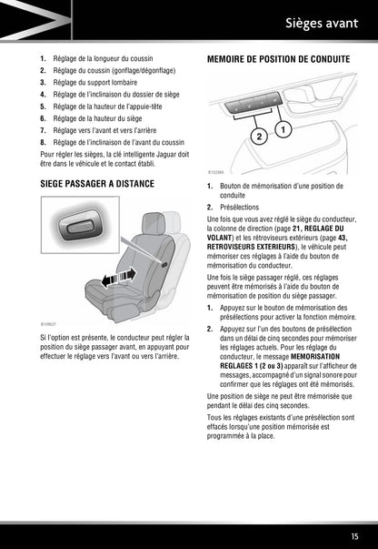 2011-2012 Jaguar XJ Gebruikershandleiding | Frans